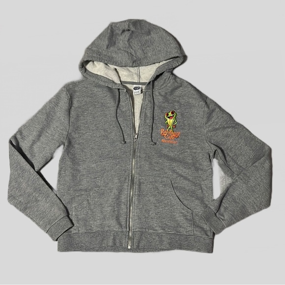 Rainforest Cafe Orlando Green Zip-Up Hoodie - M - Picture 1 of 8